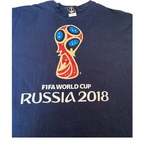 FIFA World Cup Russia 2018 Graphic T-Shirt Souvenir Tee Mens‎ Large